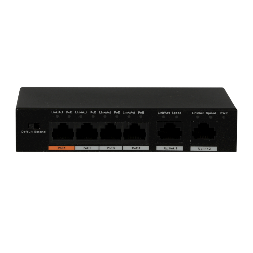 Switch PoE Daitem SV812AX 4 ports pour vidéosurveillance IP