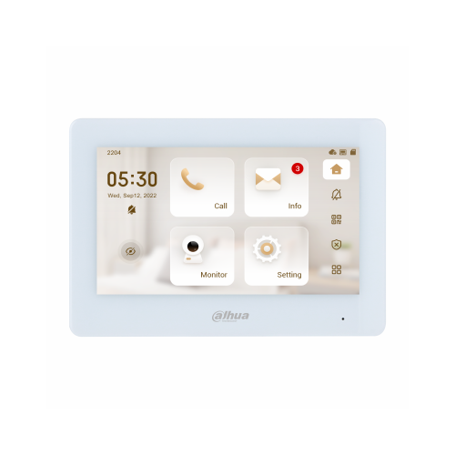 Dahua VTH5421HW – Moniteur intérieur IP 7 pouces alarme
