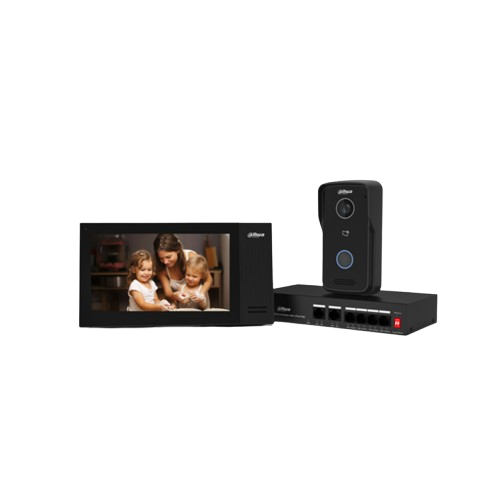 Dahua KTP02 – Kit interphone vidéo IP avec switch PoE