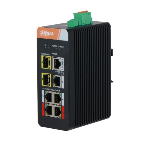 Dahua IS4207-4GT-120 – Switch industriel 7 ports PoE
