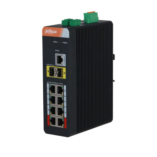 Dahua IS4210-8GT-120 – Switch industriel PoE fibre