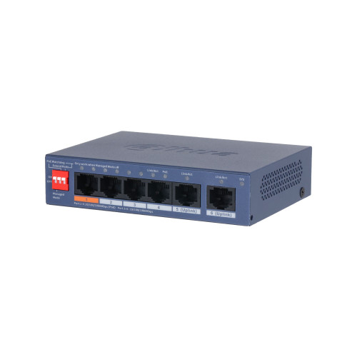 Dahua CS4006-4GT-60-V2 – Switch PoE Gigabit 6 ports