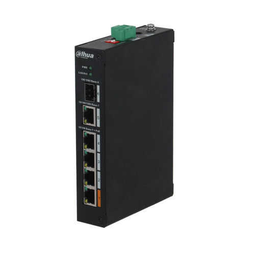 Dahua PFS3106-4ET-60-V2 – Switch 4 ports PoE et fibre