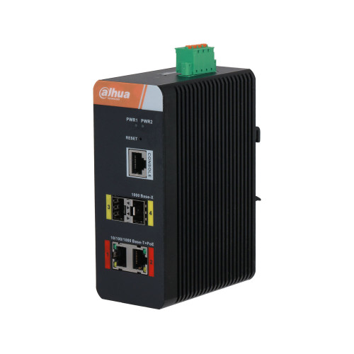 Dahua IS4204-2GT-120 – Switch PoE rail DIN SNMP