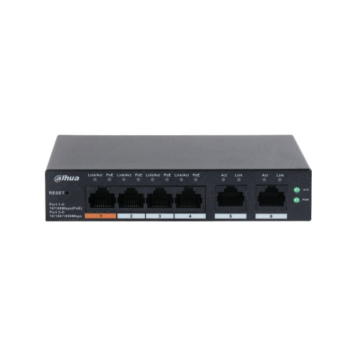 Dahua CS4006-4ET-60 – Switch PoE 4 ports -40 à +70 °C